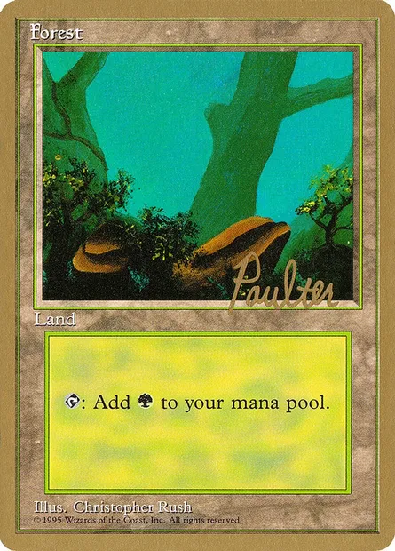 Forest, Magic card PTC pp378 — Pro Tour Collector Set set