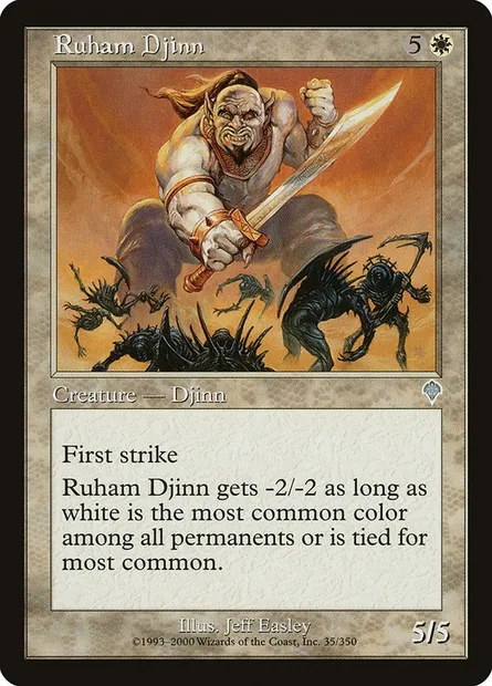 Ruham Djinn, Magic card INV 35 — Invasion set