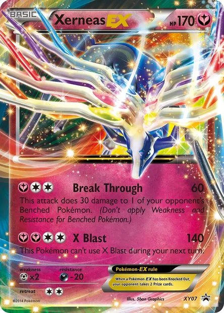Xerneas EX, Pokémon card XY 07 — XY Black Star Promos set