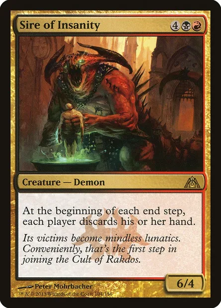 Sire of Insanity, Magic card DGM 104 — Dragon's Maze set