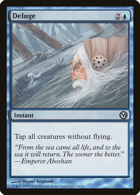 Déluge, carte Magic DPA 6 — extension Duels of the Planeswalkers