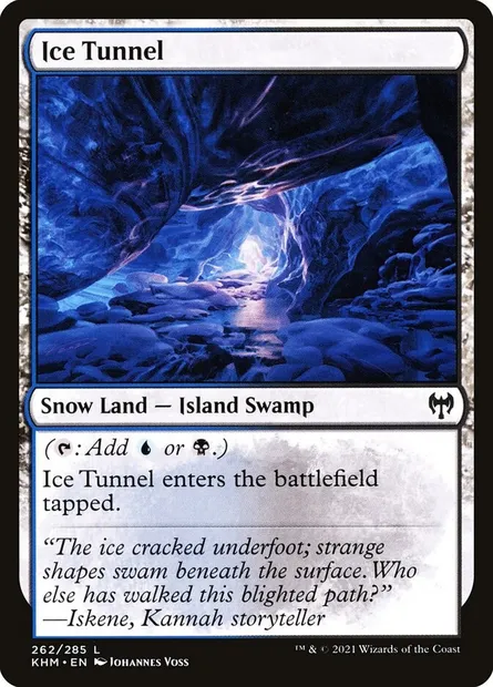 Ice Tunnel, Magic card KHM 262 — Kaldheim set