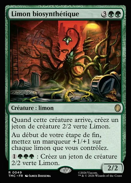 Limon biosynthétique, carte Magic TMC 49 — extension Teenage Mutant Ninja Turtles Eternal