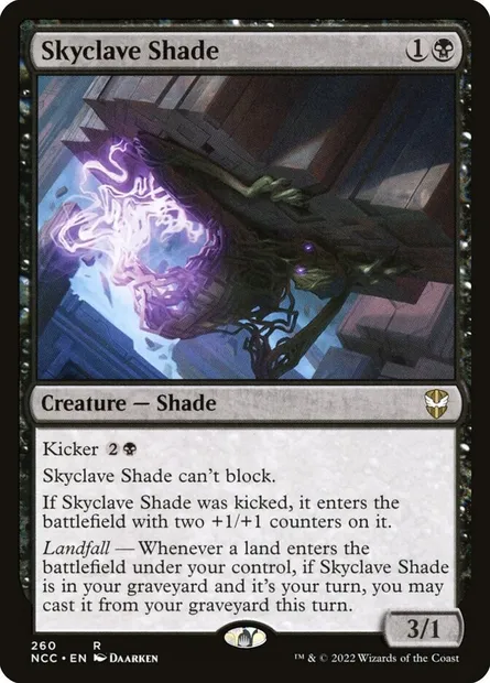 Skyclave Shade, Magic card NCC 260 — New Capenna Commander set