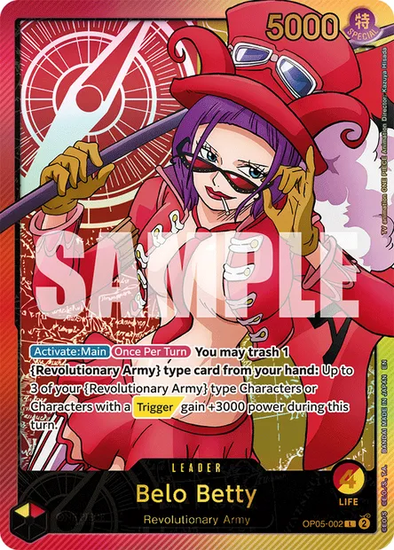 Belo Betty, carte One Piece OP05-002 — extension AWAKENING OF THE NEW ERA