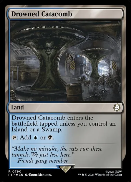 Drowned Catacomb, Magic card PIP 790 — Fallout set