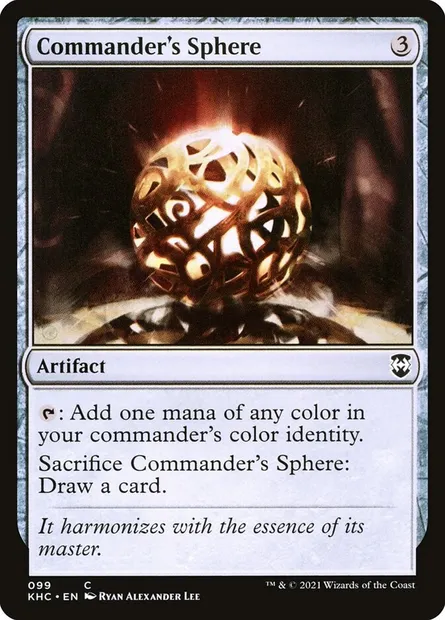 Commander's Sphere, Magic card KHC 99 — Kaldheim Commander set