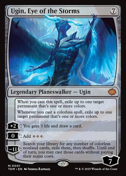 Ugin, Eye of the Storms, Magic card TDM 1 — Tarkir: Dragonstorm set