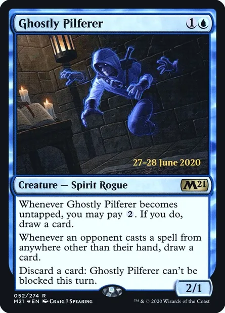 Ghostly Pilferer, Magic card PM21 52s — Core Set 2021 Promos set