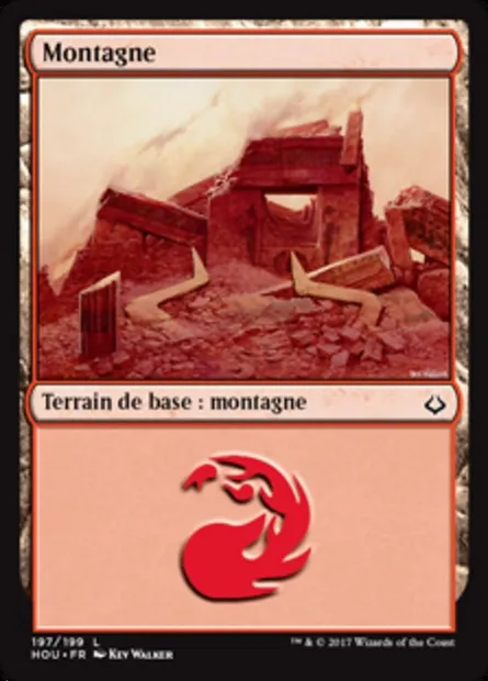 Montagne, carte Magic HOU 197 — extension L’âge de la destruction