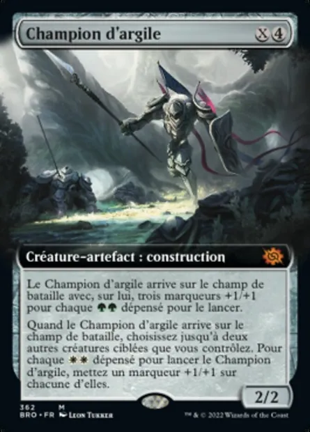 Champion d'argile, carte Magic BRO 362 — extension La Guerre Fratricide