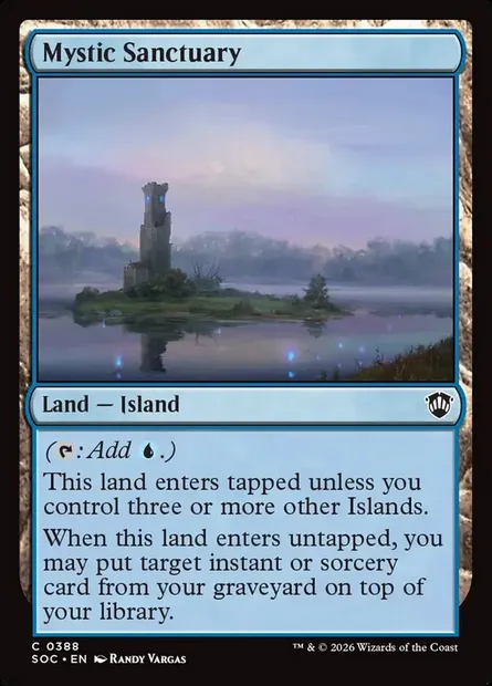 Sanctuaire mystique, carte Magic SOC 388 — extension Secrets of Strixhaven Commander