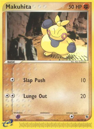 Makuhita, Pokémon card RS 56 — Ruby & Sapphire set