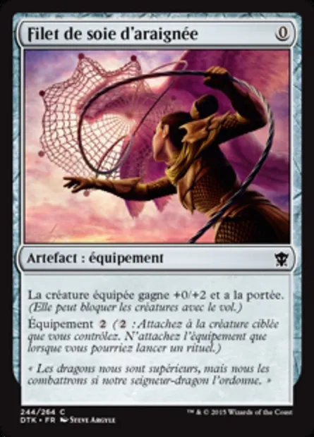 Filet de soie d'araignée, carte Magic DTK 244 — extension Les Dragons de Tarkir