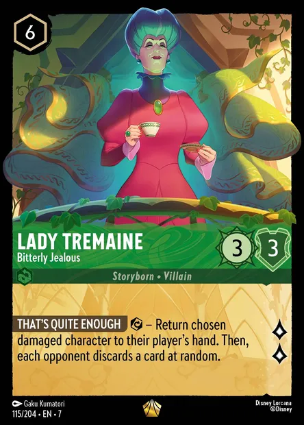 Lady Tremaine - Bitterly Jealous, Disney Lorcana card CH7-115 — Archazia's Island set