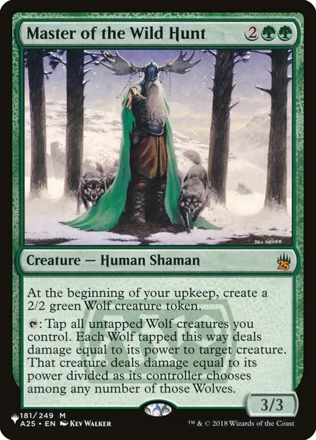 Master of the Wild Hunt, Magic card PLST A25-181 — The List set