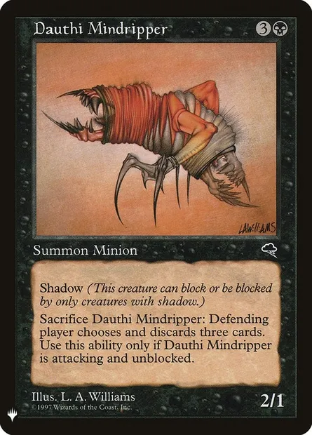 Dauthi Mindripper, Magic card PLST TMP-125 — The List set