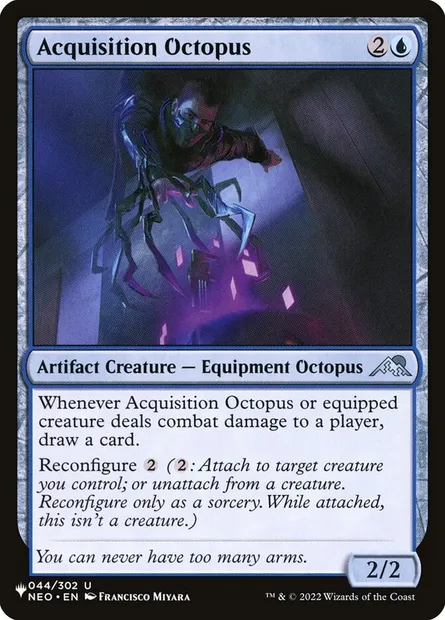 Acquisition Octopus, Magic card PLST NEO-44 — The List set
