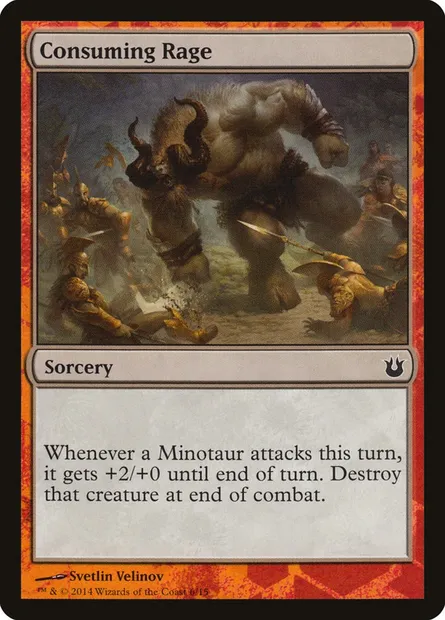 Consuming Rage, carte Magic TBTH 6 — extension Battle the Horde