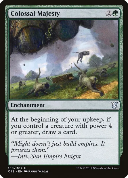 Colossal Majesty, Magic card C19 158 — Commander 2019 set