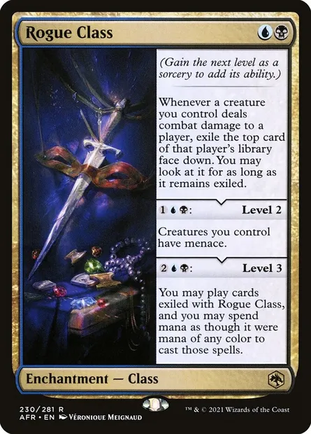 Rogue Class, Magic card AFR 230 — Adventures in the Forgotten Realms set