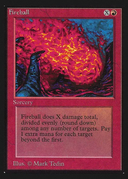 Boule de feu, carte Magic CEI 150 — extension Intl. Collectors' Edition