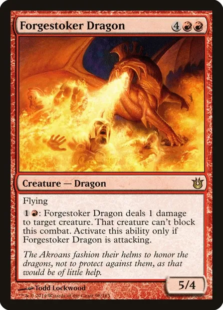 Forgestoker Dragon, Magic card BNG 98 — Born of the Gods set