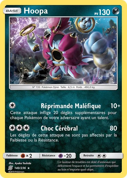 Hoopa, carte Pokémon UNM 140 — extension Harmonie des Esprits