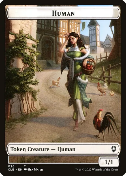 Human, Magic card TCLB 26 — Battle for Baldur's Gate Tokens set