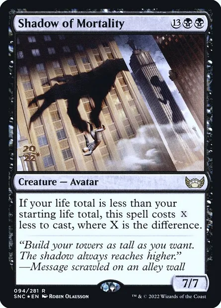 Shadow of Mortality, Magic card PSNC 94s — Streets of New Capenna Promos set
