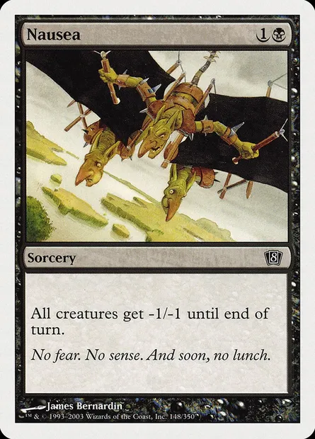 Nausea, Magic card 8ED 148 — Eighth Edition set