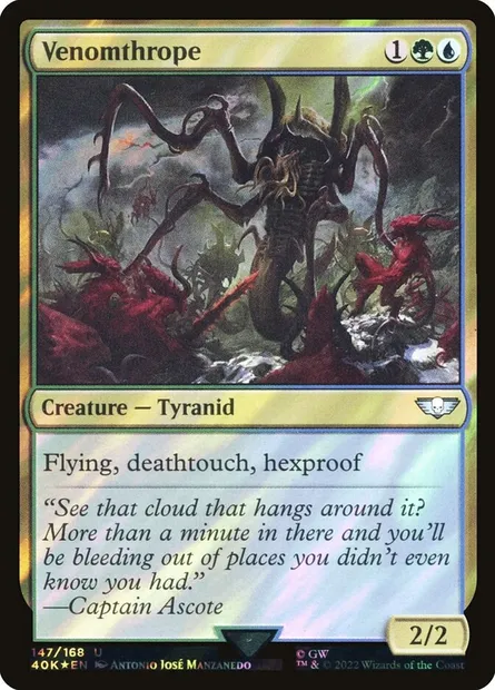 Venomthrope, Magic card 40K 147★ — Warhammer 40,000 Commander set