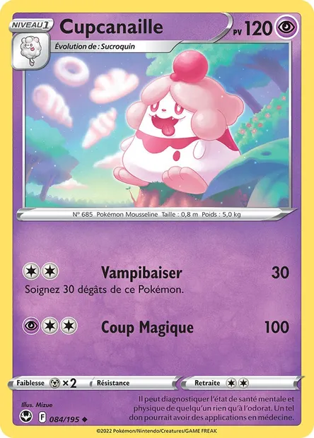 Cupcanaille, carte Pokémon SIT 084 — extension Tempête Argentée