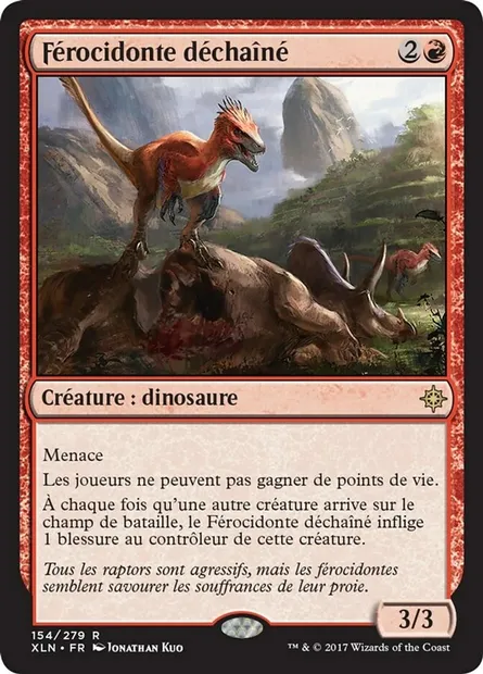 Férocidonte déchaîné, carte Magic XLN 154 — extension Ixalan