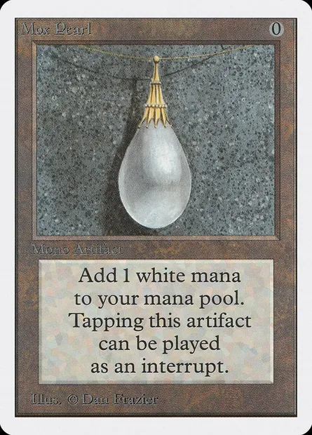 Mox Pearl, carte Magic 2ED 264 — extension Unlimited Edition