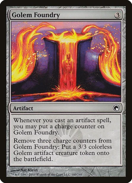 Golem Foundry, Magic card SOM 160 — Scars of Mirrodin set