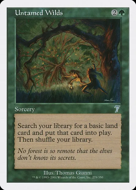 Untamed Wilds, Magic card 7ED 279 — Seventh Edition set