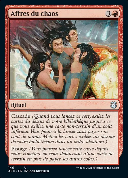 Affres du chaos, carte Magic AFC 146 — extension Forgotten Realms Commander