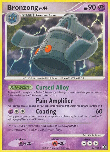 Bronzong, Pokémon card MD 16 — Majestic Dawn set