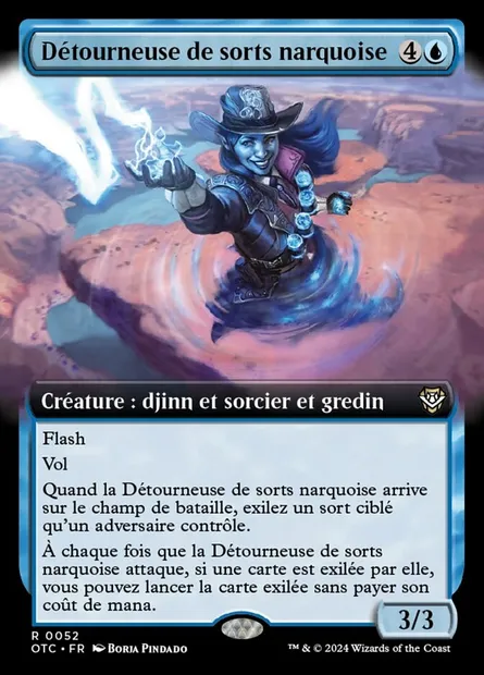 Détourneuse de sorts narquoise, carte Magic OTC 52 — extension Outlaws of Thunder Junction Commander