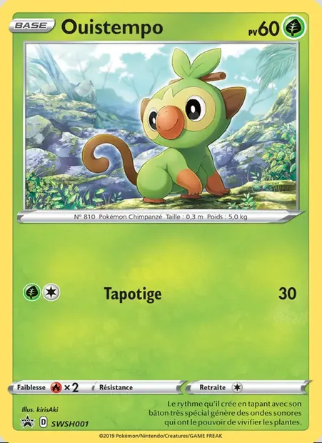 Ouistempo, carte Pokémon SWSH 001 — extension Promo SWSH