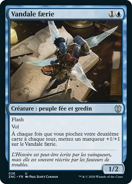 Vandale faerie, carte Magic ZNC 26 — extension Zendikar Rising Commander