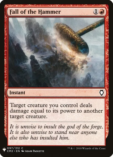 Fall of the Hammer, Magic card PLST CM2-97 — The List set