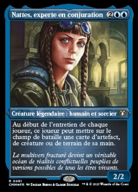 Nattes, experte en conjuration, carte Magic CMM 481 — extension Commander Masters