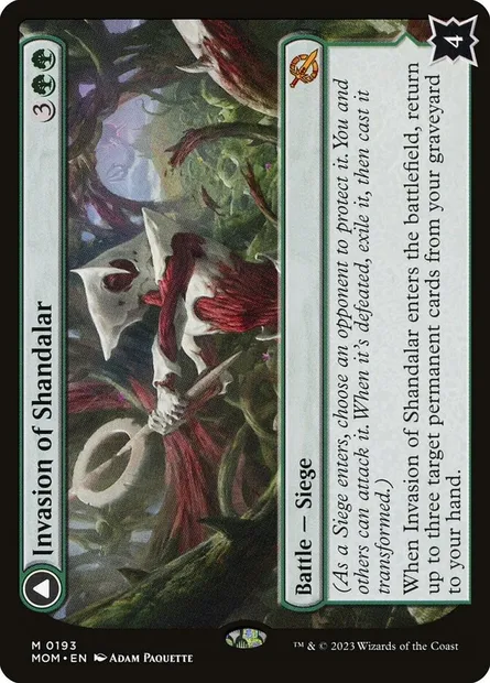 Invasion of Shandalar // Leyline Surge, Magic card MOM 193 — March of the Machine set