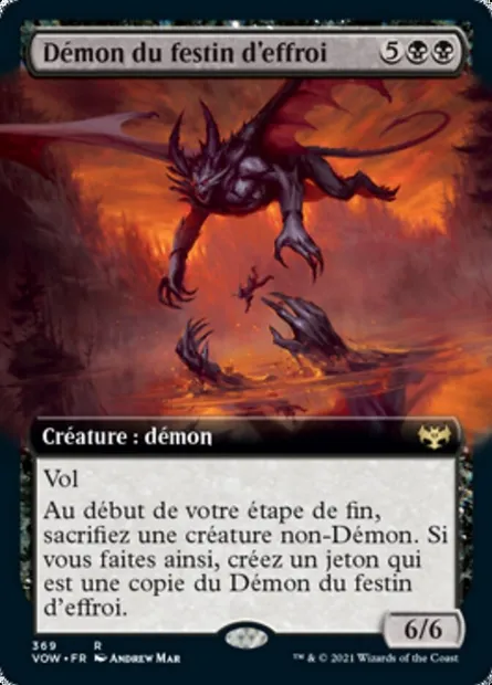 Démon du festin d'effroi, carte Magic VOW 369 — extension Innistrad : noce écarlate