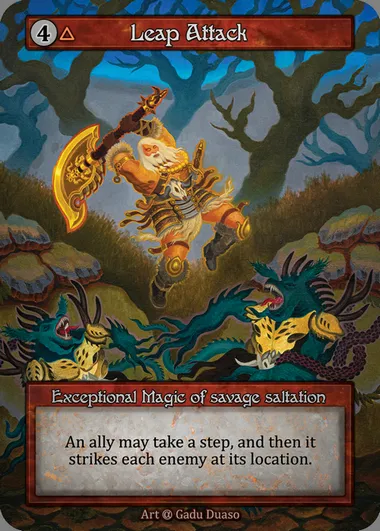 Leap Attack, carte Sorcery ALP 233 — extension Alpha