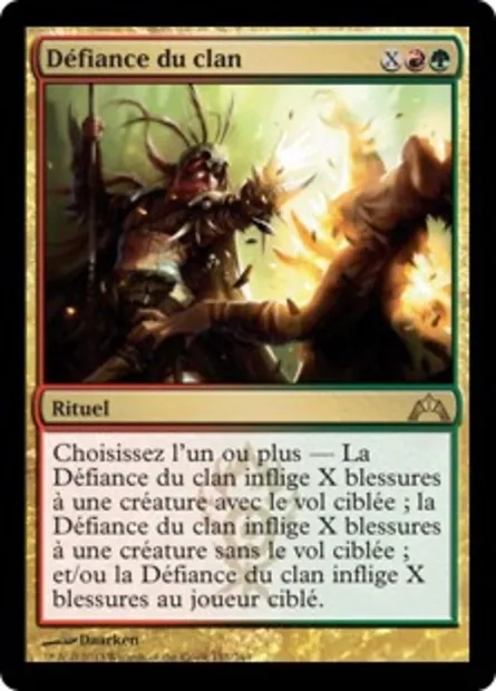 Défiance du clan, carte Magic GTC 151 — extension Insurrection