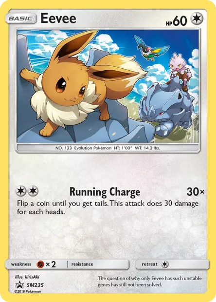 Eevee, Pokémon card SM 235 — SM Black Star Promos set