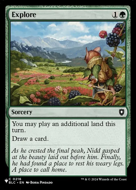 Explorer, carte Magic PLST BLC-216 — extension The List